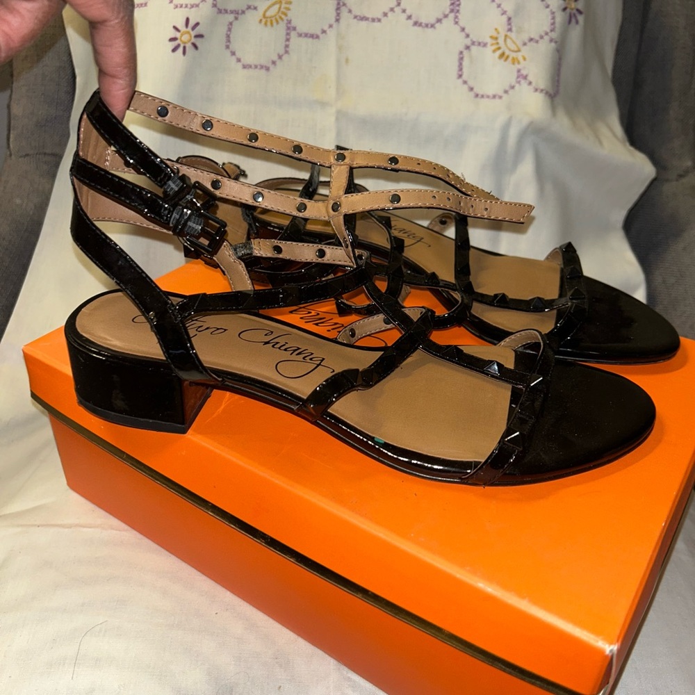 Arturo Chiang Strappy Studded Sandals 9M